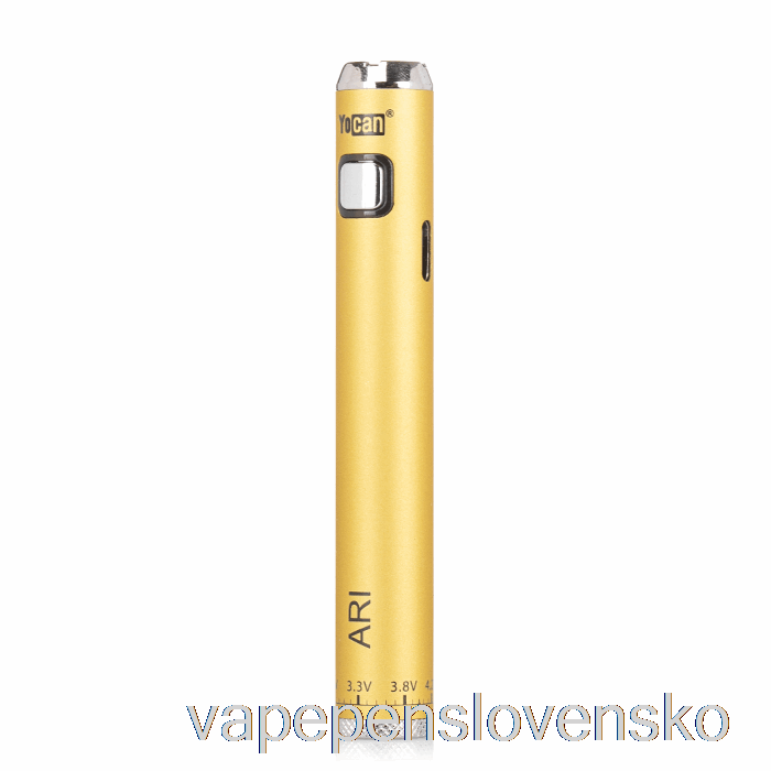 Yocan Ari 650mAh Batéria Zlatá Vape Cigareta